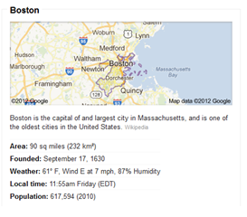High-level map of Boston and basic Boston facts