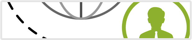seo-b2b Professional networking icon with green user avatar connected by dashed lines, representing B2B SEO and lead generation